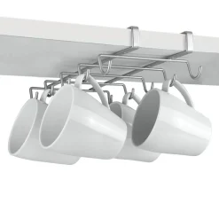 Best Porte tasse x10 Metaltex à fixer sur étagère Rangement De Cuisine