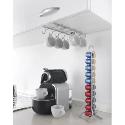 Best Porte tasse x10 Metaltex à fixer sur étagère Rangement De Cuisine