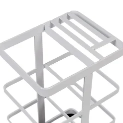 Porte ustensiles de cuisine en métal blanc Rangement De Cuisine