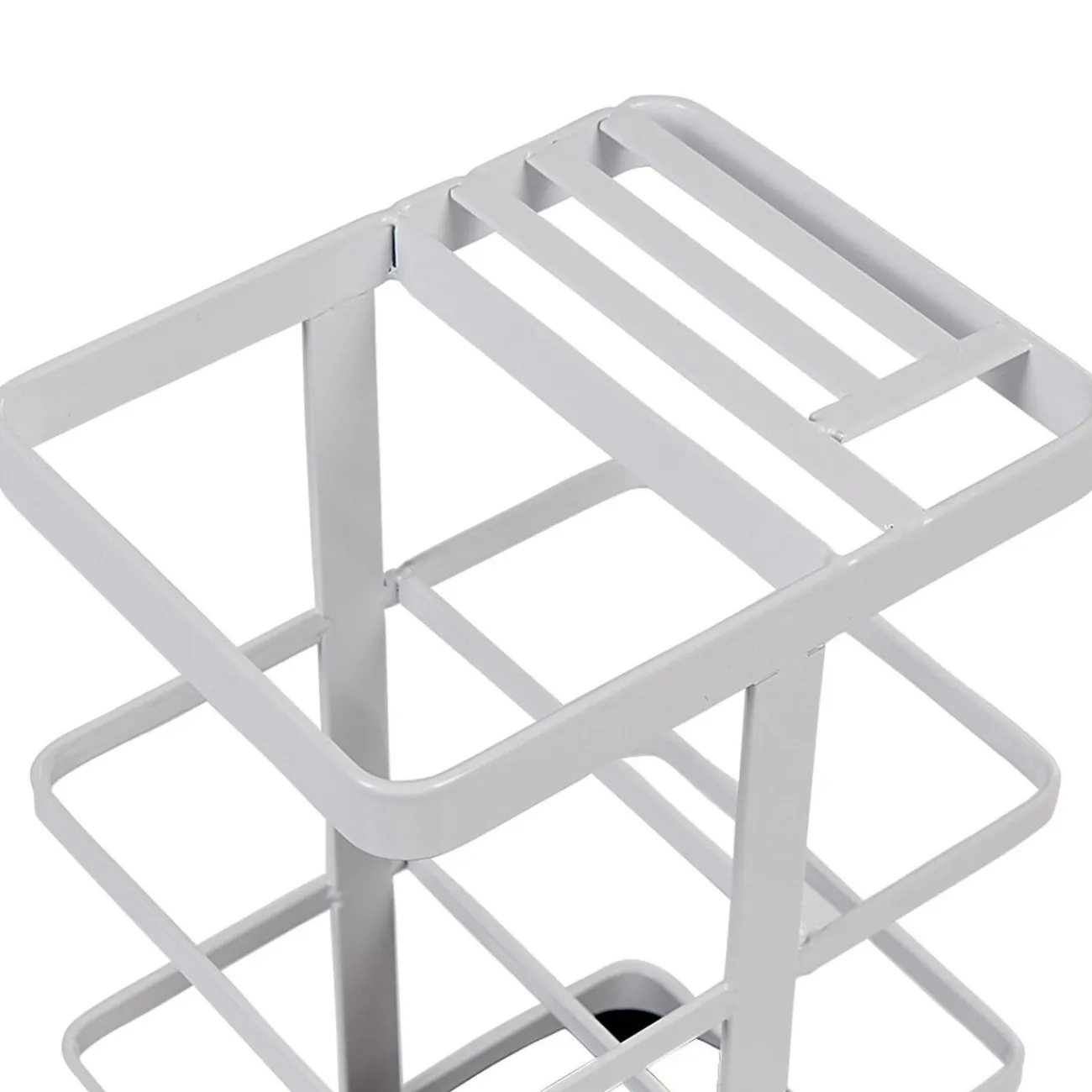 Porte ustensiles de cuisine en métal blanc Rangement De Cuisine