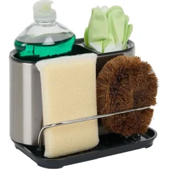 New Porte-éponge et produit vaisselle - L.18xl.13xH.12,3cm Rangement De Cuisine