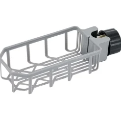 Best Porte-éponge pour robinet plastique gris - L.20xl.9xH.5cm Rangement De Cuisine