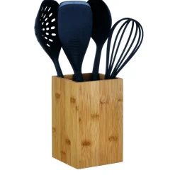 Pot à ustensiles de cuisine en bambou Rangement De Cuisine