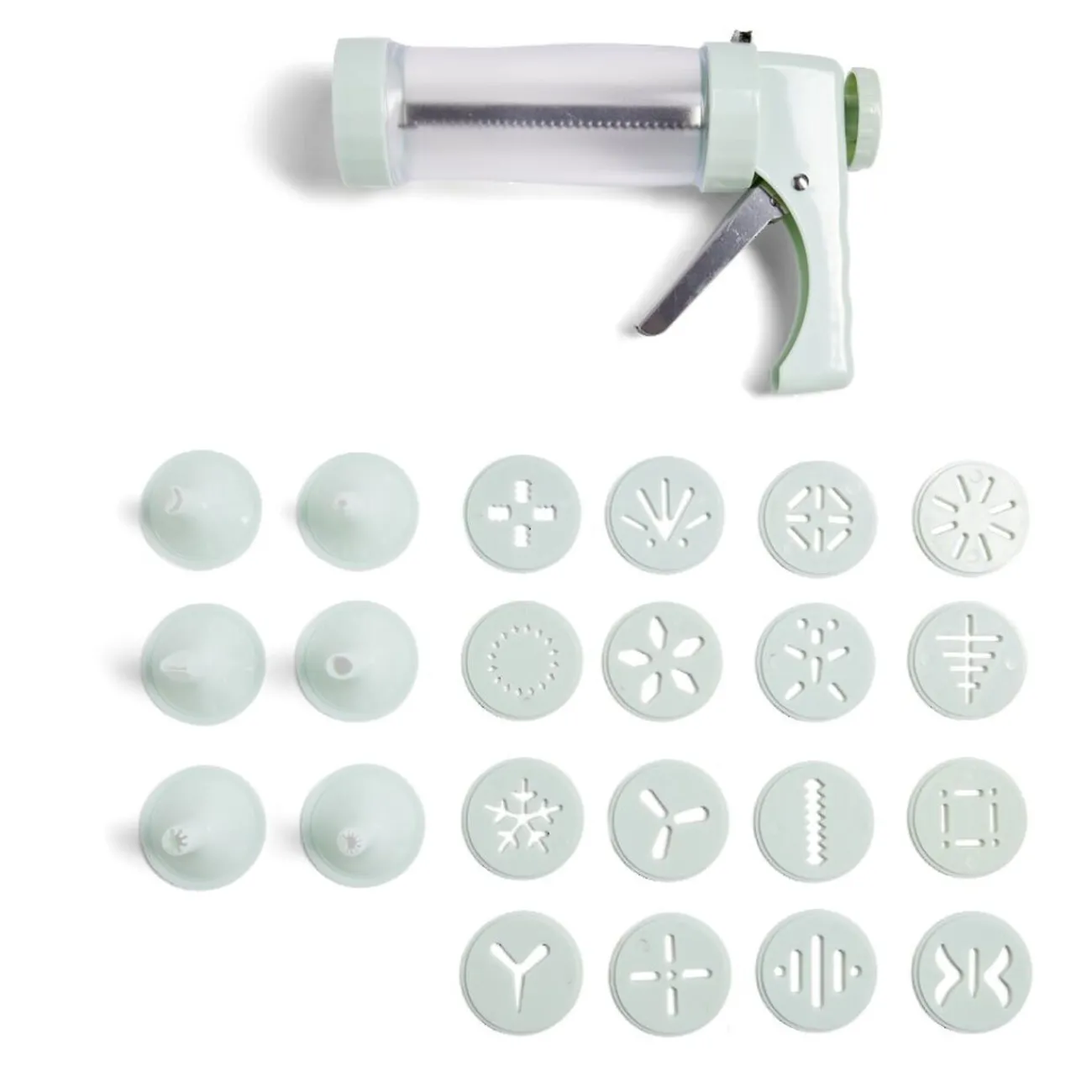 Hot Presse à biscuits sucrés/salés 16 disques et 6 douilles Préparation Culinaire