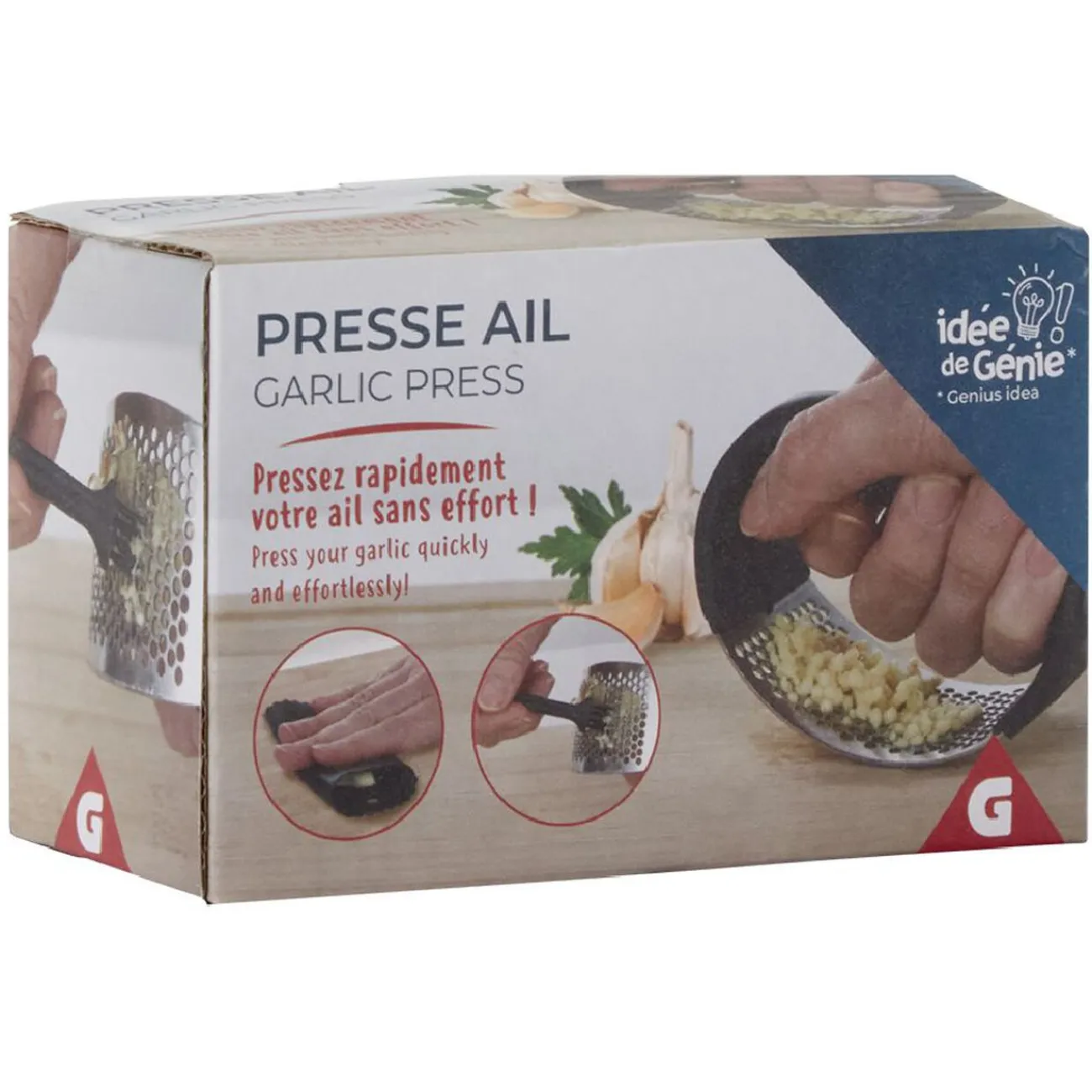Online Presse ail en inox avec brosse de nettoyage Préparation Culinaire