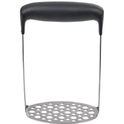 New Presse purée en inox et silicone noir Préparation Culinaire