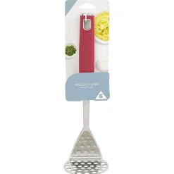 Sale Presse purée inox avec manche en polypropylène rouge Préparation Culinaire