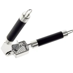 Clearance Presse-ail en inox avec manche en plastique L.19cm Préparation Culinaire