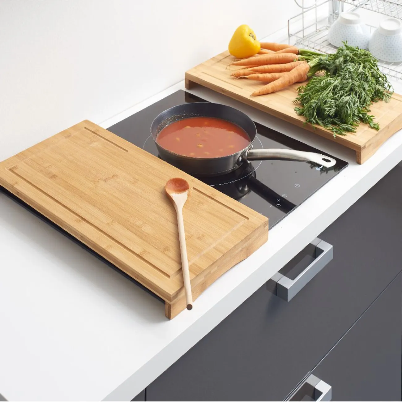 Discount Protections plaques et planche à découper 2en1 x2 Cuisson