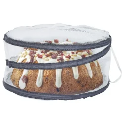 New Protège plat rétractable filet tissu x2 - polyester Ø30xH14cm Cuisson