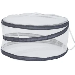 New Protège plat rétractable filet tissu x2 - polyester Ø30xH14cm Cuisson