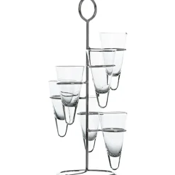 Présentoir et 6 verrines coniques|Gifi