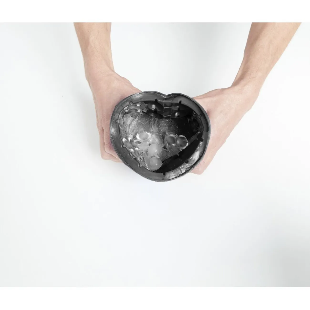 Rafraîchisseur de bouteille bac à glaçons 2en1 noir et doré|Gifi Best