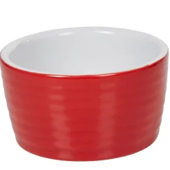 Outlet Ramequin individuel grès côtelé rouge Cuisson