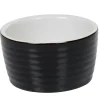 Clearance Ramequin individuel grès côtelé noir Cuisson