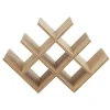 Clearance Range bouteilles 8 compartiments bois naturel Rangement De Cuisine