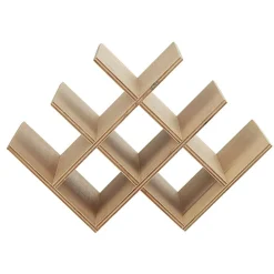 Clearance Range bouteilles 8 compartiments bois naturel Rangement De Cuisine