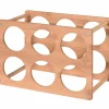 Hot Range bouteilles 6 compartiments bois Rangement De Cuisine