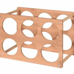 Hot Range bouteilles 6 compartiments bois Rangement De Cuisine