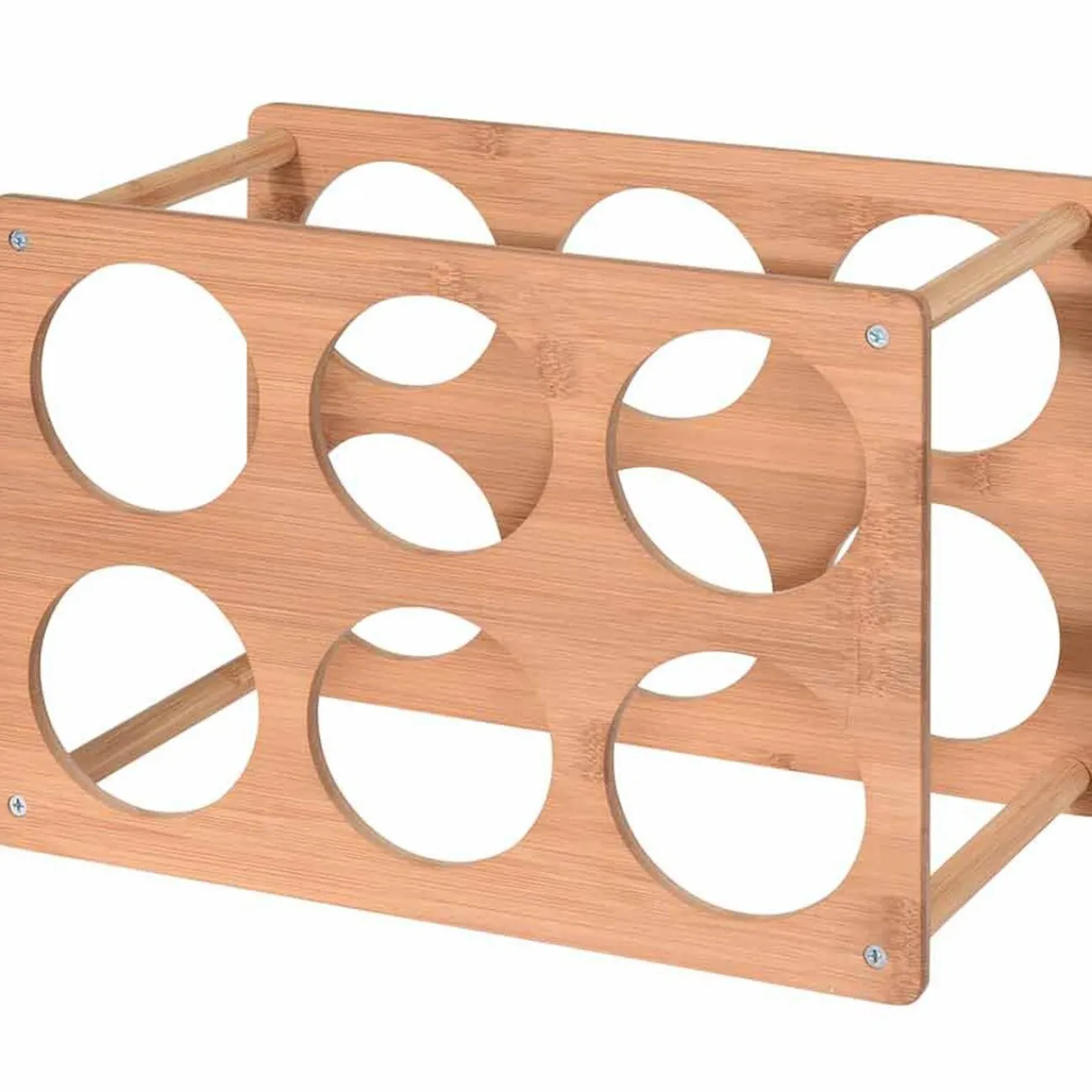 Hot Range bouteilles 6 compartiments bois Rangement De Cuisine