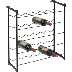 Hot Range bouteilles métal noir 30 bouteilles Rangement De Cuisine