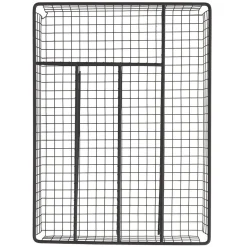 Discount Range couvert pour tiroir grillage en fer noir Rangement De Cuisine