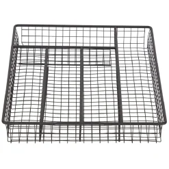 Discount Range couvert pour tiroir grillage en fer noir Rangement De Cuisine