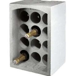 Sale Range-bouteilles 12 emplacements gris Rangement De Cuisine