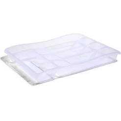 Outlet Range-couverts en plastique transparent - L.33xl.25,5xH.4cm Rangement De Cuisine