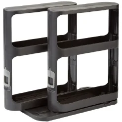 Rangement à épices coulissant 2 niveaux noir|Gifi Online