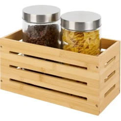 Outlet Rangement pliable en bambou 31x15xH15cm Rangement De Cuisine