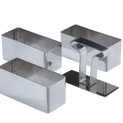 Discount Rectangle de présentation x3 et poussoir Cuisson