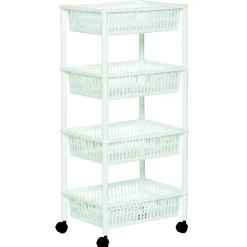 Online Resserre à légumes blanc 4 paniers Rangement De Cuisine