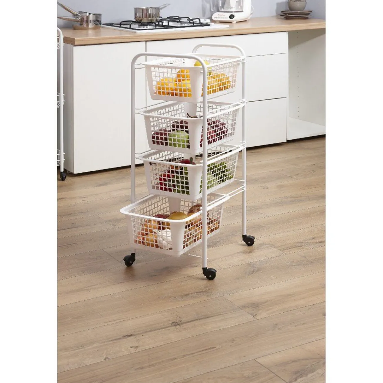 Online Resserre à légumes blanche Rangement De Cuisine