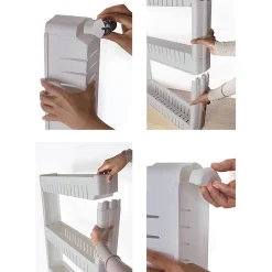 Outlet Resserre 2en1 avec fonction table blanc Rangement De Cuisine