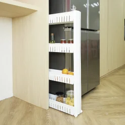 Online Resserre légume 4 niveaux blanc 54x12,2xH101 cm Rangement De Cuisine