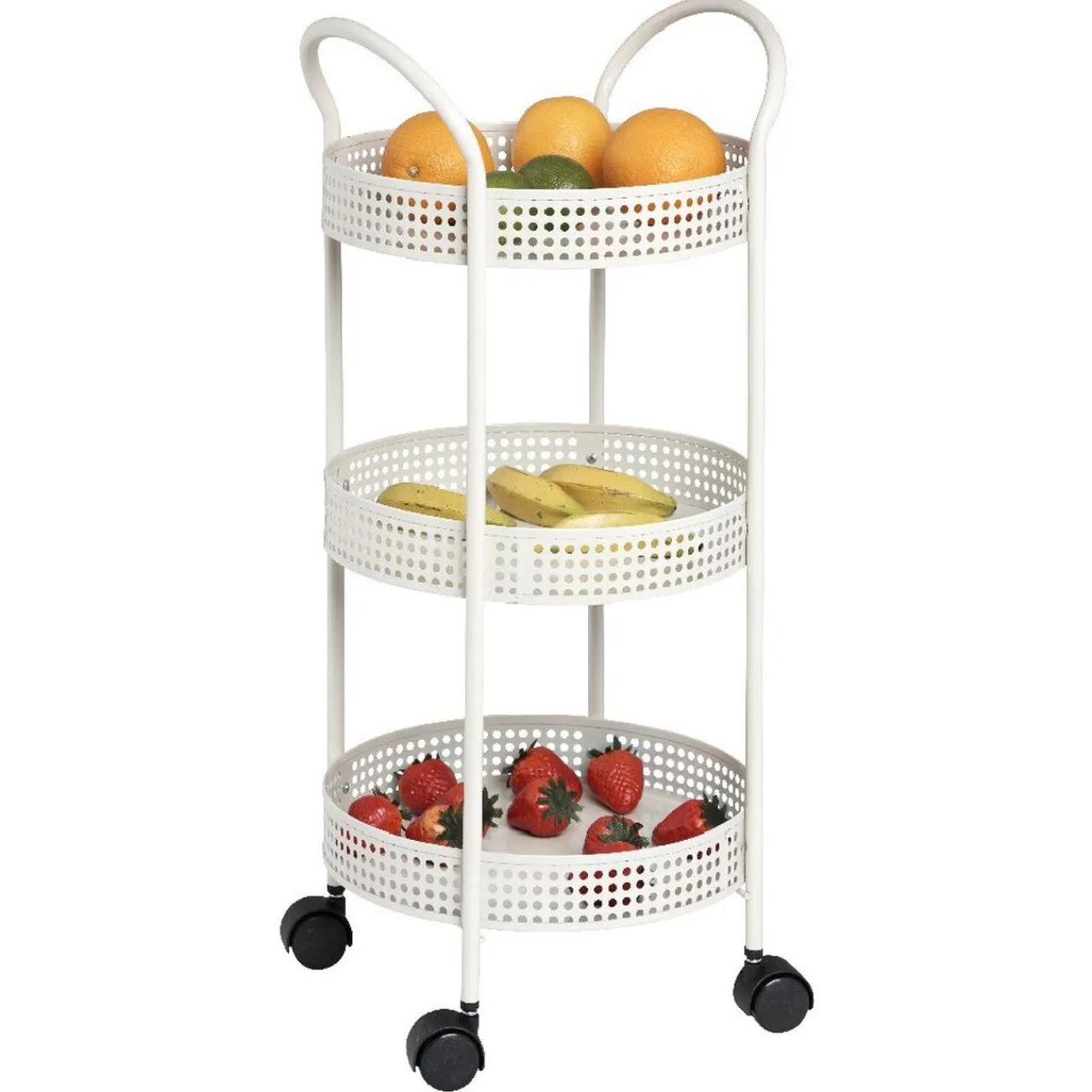 Clearance Resserre légumes à roulettes gris clair Rangement De Cuisine