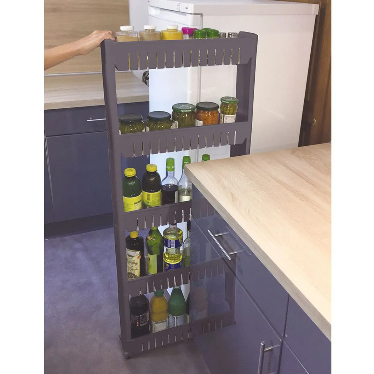 New Resserre étroit 5 niveaux Rangement De Cuisine