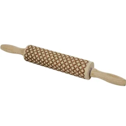 Hot Rouleau à pâtisserie imprimé bois décor losange Préparation Culinaire