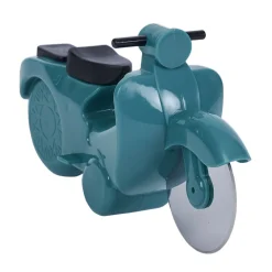 Roulette à pizza forme scooter rouge ou bleu Préparation Culinaire