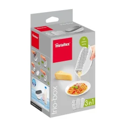 Online Râpe Metaltex avec couvercle et 3 lâmes interchangeables Préparation Culinaire
