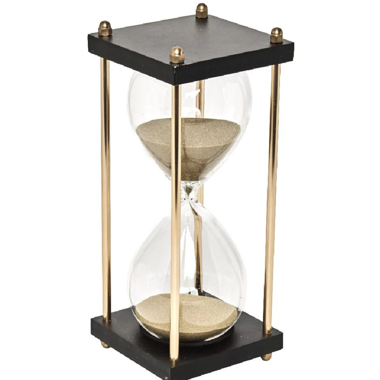 Discount Sablier transparent noir et doré Préparation Culinaire