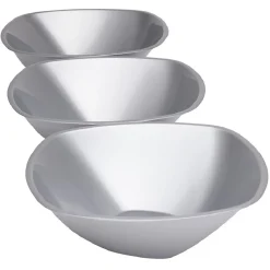 Saladier argenté réutilisable x3|Gifi Online