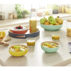 Saladier coloré en bambou|Gifi Outlet