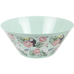 Saladier décor oiseau et feuille|Gifi