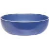 Saladier en faïence bleu avec liseré blanc|Gifi Outlet