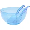 Saladier en plastique coloré avec couverts de service|Gifi Outlet