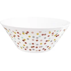 Saladier en plastique décor pois multicolore|Gifi New