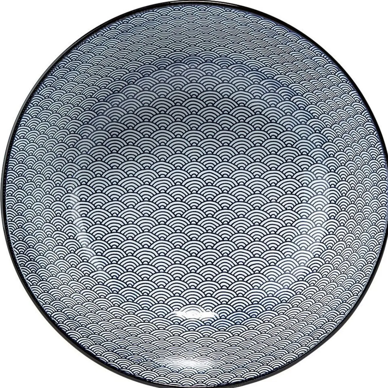 Saladier en porcelaine décor blanc et bleu|Gifi Best