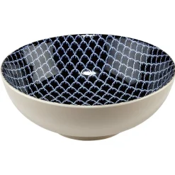 Saladier en porcelaine décor blanc et bleu|Gifi Best